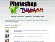 Tablet Screenshot of photoshop-dragon.com